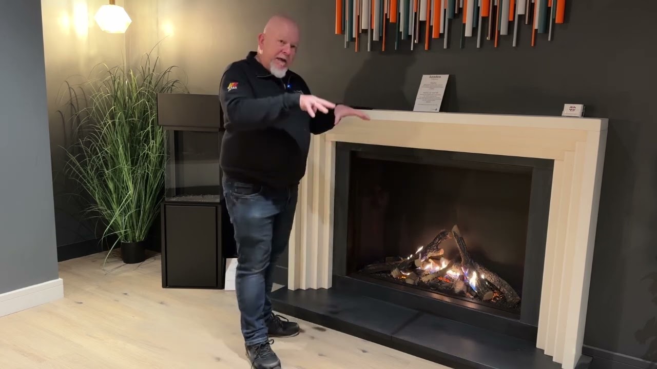 Демонстрация газового обогревателя Kalfire Gas Fires Gi 105L.