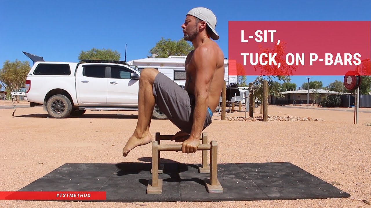 L-Sit, Tuck, on P bars