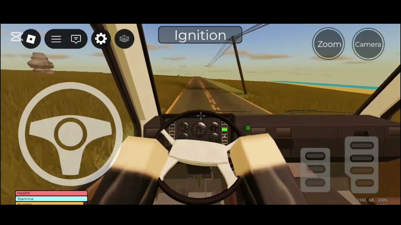 A desrt Gameplay #roblox #Game #Bus driving 