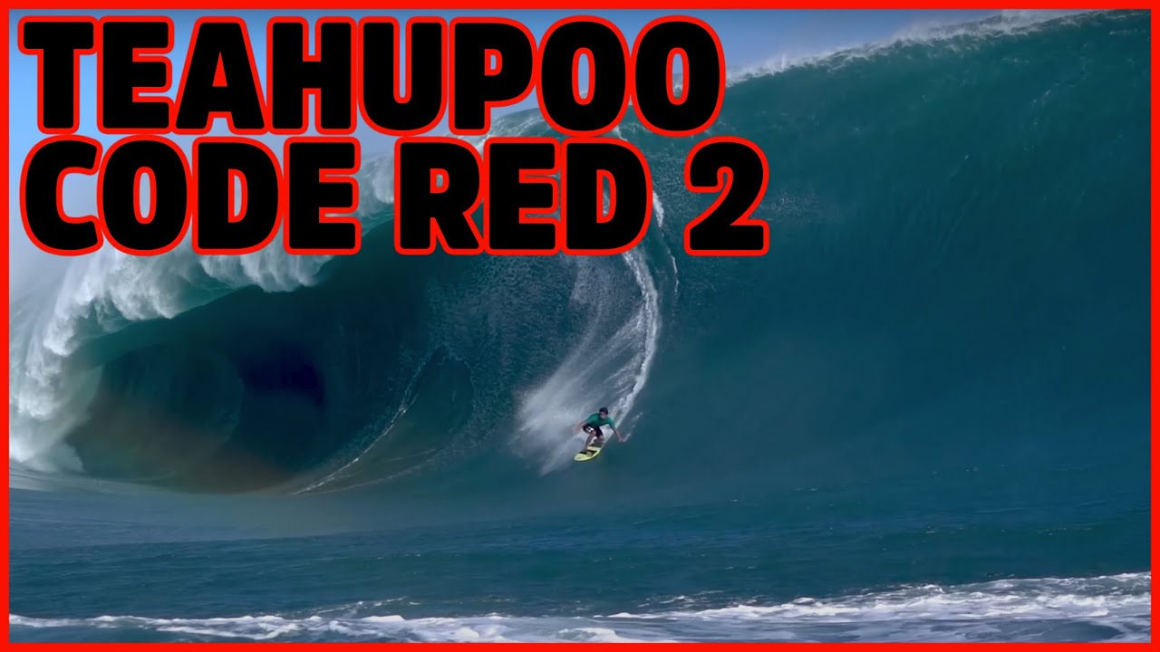Swell code red in Teahupoo brought if you go back to the (ghastly) memories of Friday the 13th.