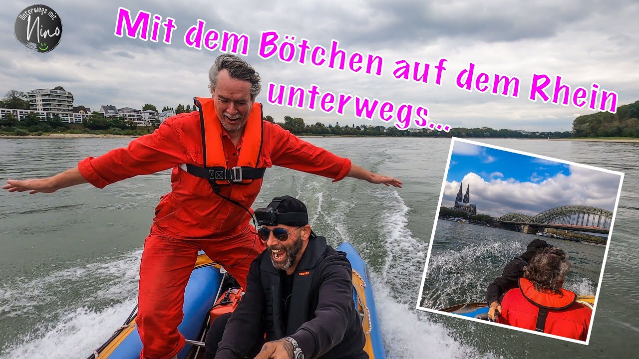 Mit dem Bötchen auf dem Rhein unterwegs