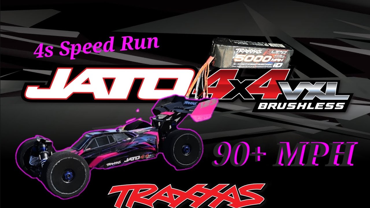 Traxxas Jato 4x4 Goes 90+MPH on Velineon System