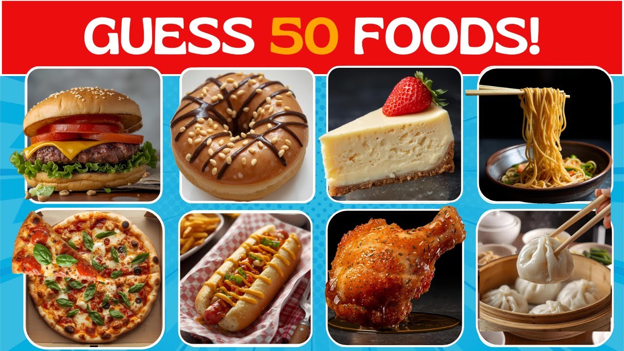 Guess The Food in 3 Seconds 🍕🤔 | 50 Popular Meals Around The World