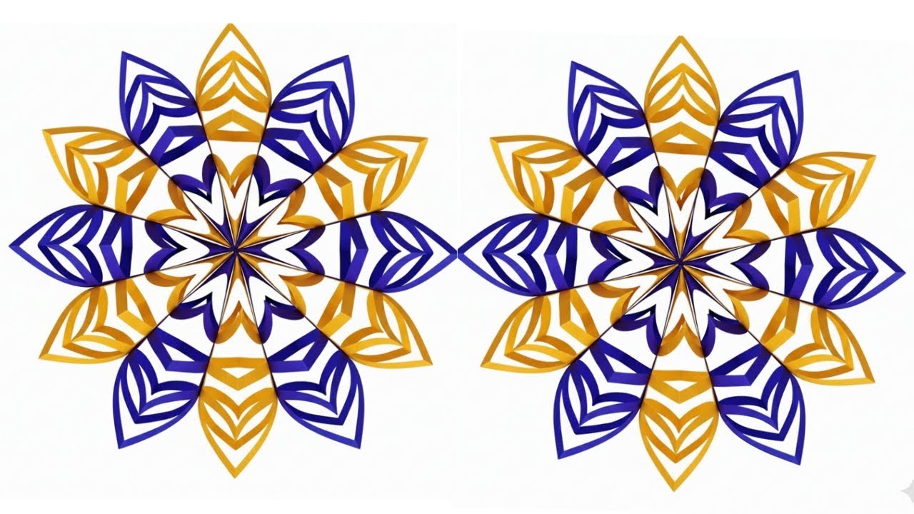 AMAZING DIY 3D HOME DECOR#snowflakes#wintercrafts#holidaycraft#papercraftideas#flowerwallhanging 