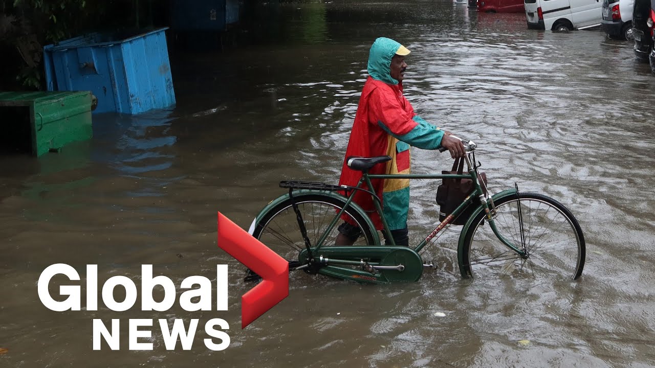 Heavy rainfall triggers flooding across Southern India and Sri Lanka