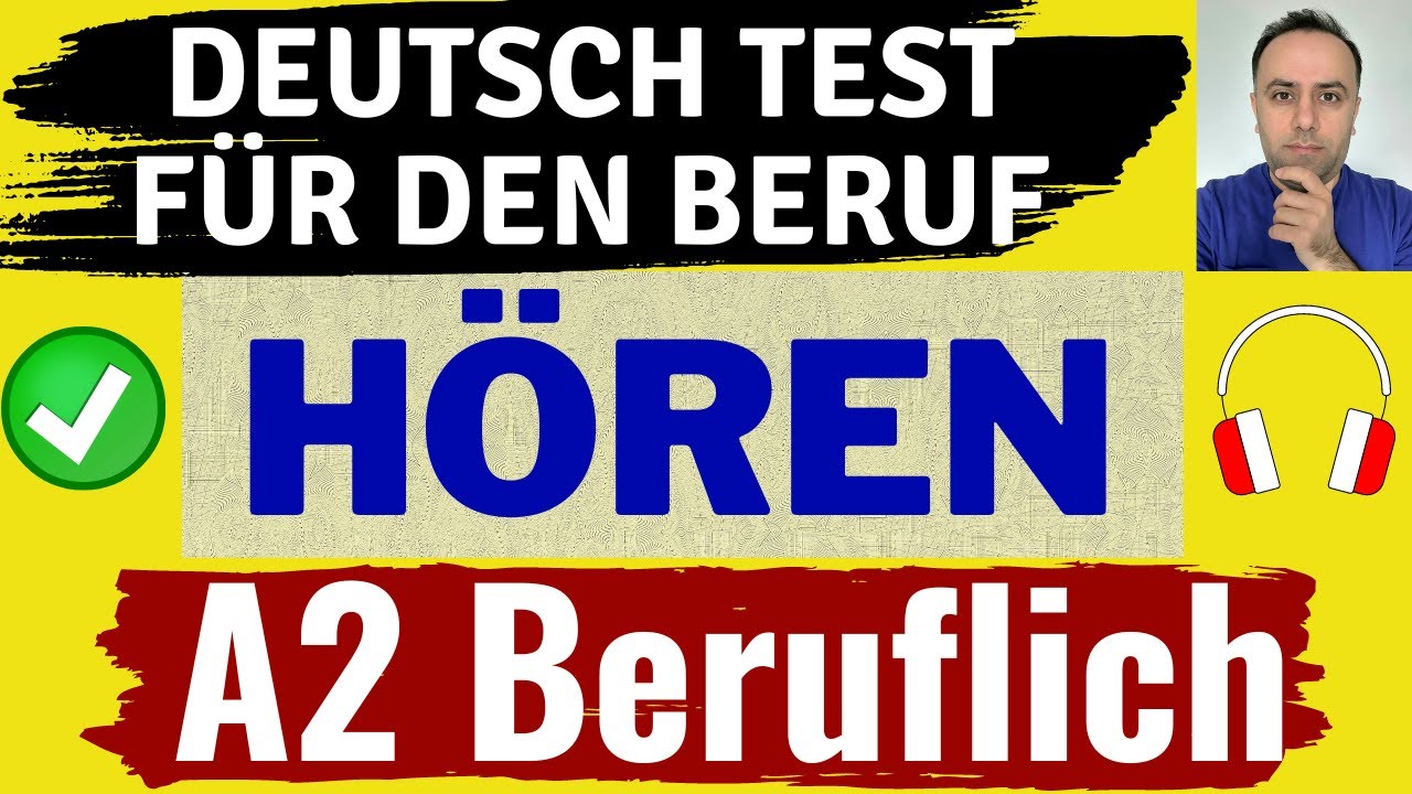 Deutsch Test für den Beruf A2 Hören / Prüfung TELC A2 Beruflich Hörverstehen  / DTB A2 NEU 2024
