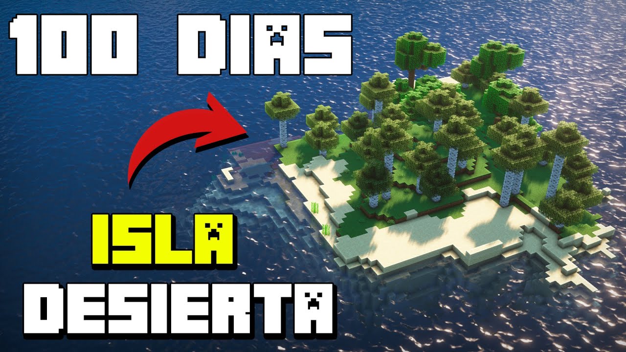 Sobrevivi 100 dias en Una Isla Desierta En Minecraft Hardcore... Esto fue lo que pasó