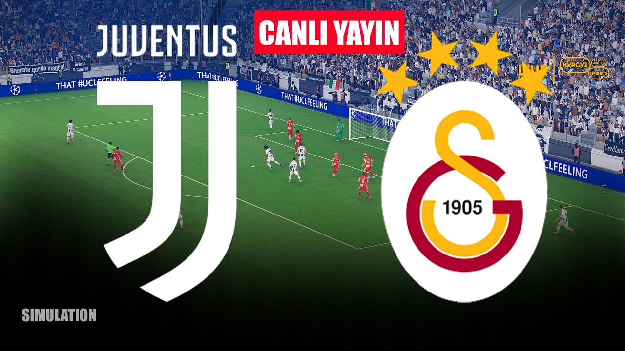 🔴CANLI: JUVENTUS - GALATASARAY | UEFA Şampiyonlar Ligi Play-Off'ları | Canlı Maç Simülasyonu pes