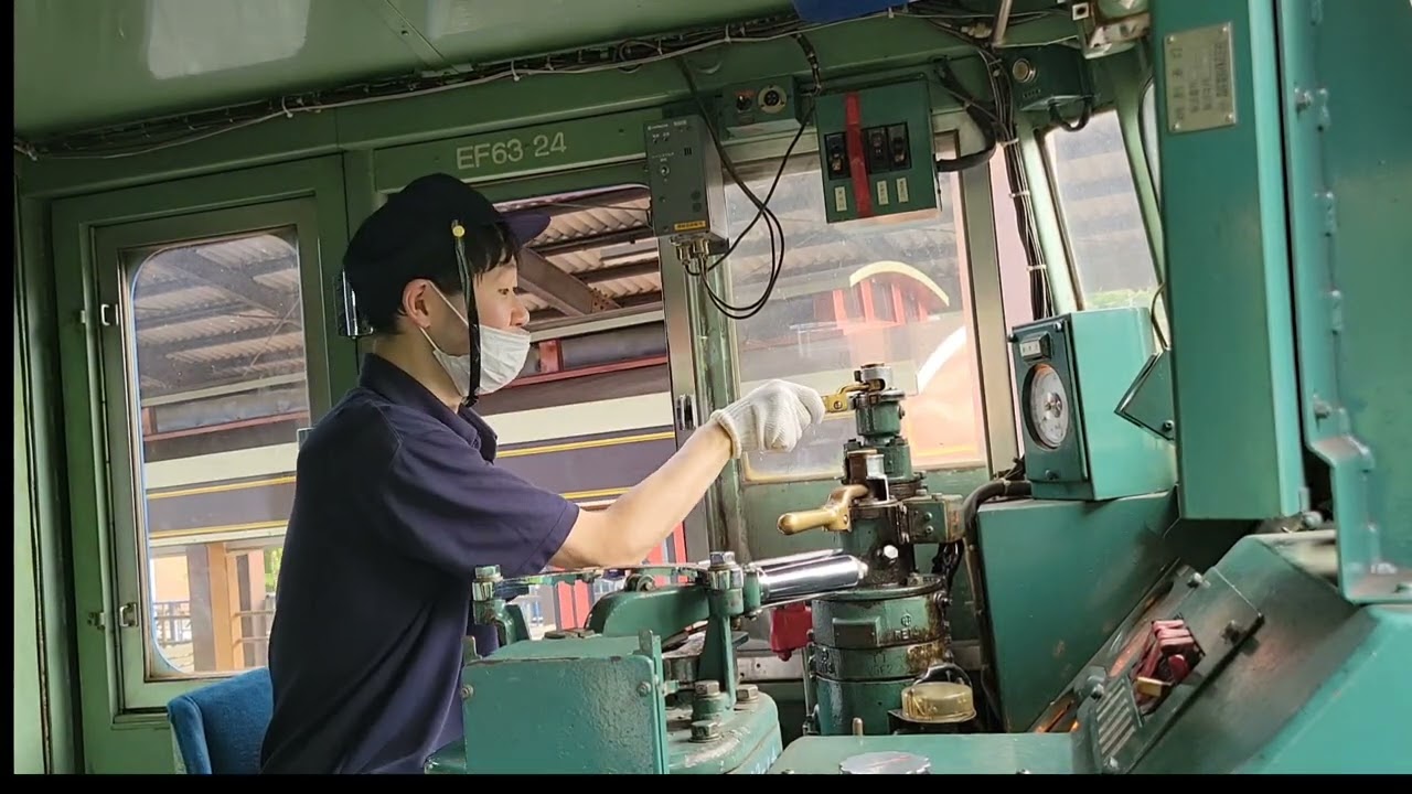 碓氷峠鉄道文化むらで、EF63 24号機を運転して来ました(軽井沢方へ向けて)