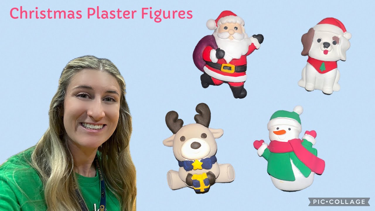 The BEST $5 Christmas Find! | Painting Plaster Figures for Christmas