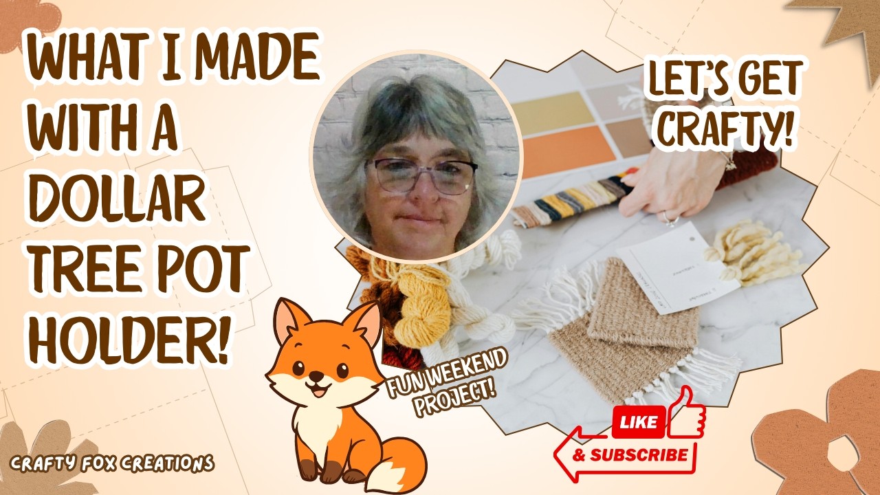 Dollar Tree Pot Holder Project Beginner Friendly