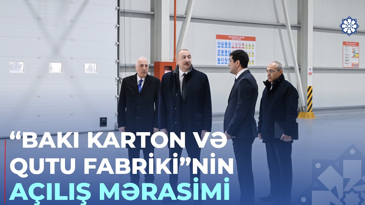 Sumqayıt Sənaye Parkında karton və qutu taralarının istehsalı müəssisəsinin açılışı olub