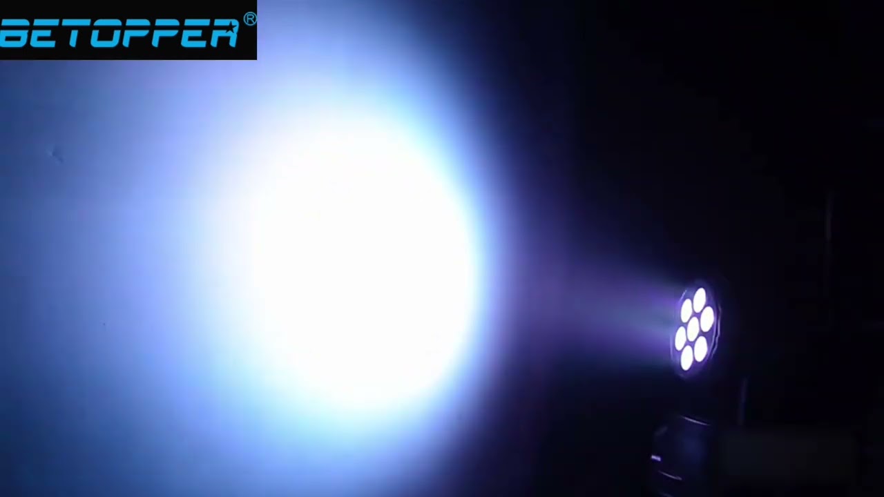 Betopper 7x8W RGBW Moving Head Wash Lights LM70S Overview