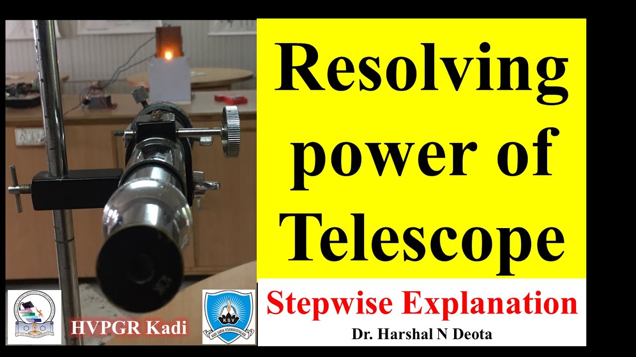 Resolving Power of Telescope - Bsc Physics experiment explained.