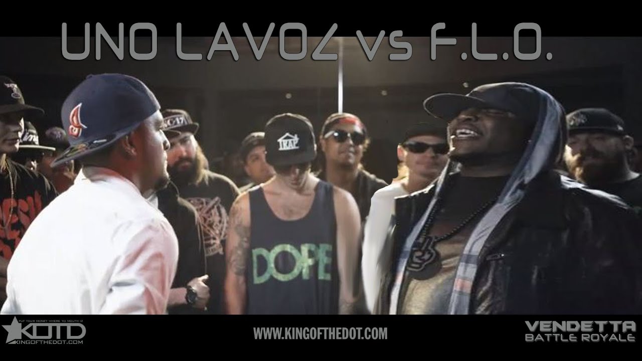 KOTD - Rap Battle - Uno Lavoz vs F.L.O. | #Vendetta