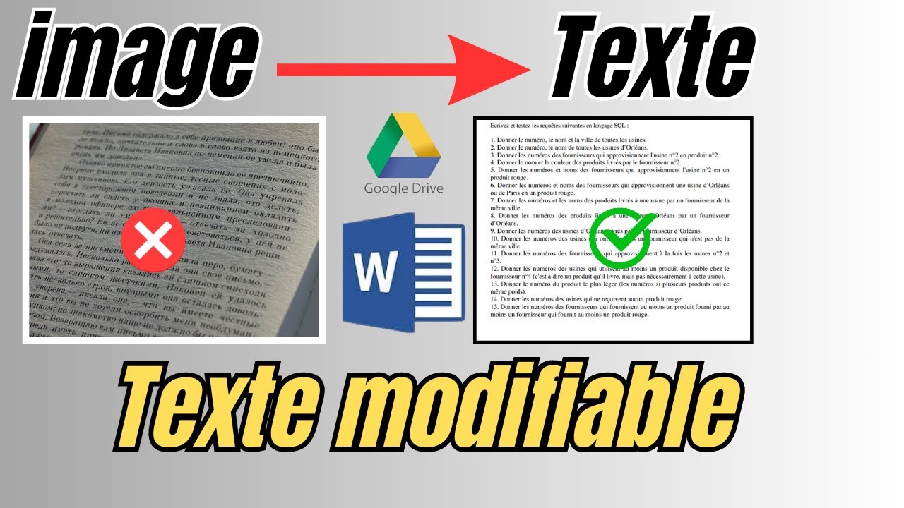 Comment convertir une image en texte ? Comment avoir le texte d'une image