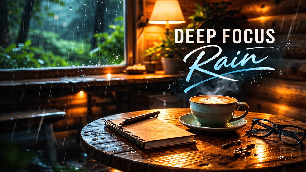 Rainy Cabin Jazz R&B for Study & Work | Cozy Background Music for Deep Focus