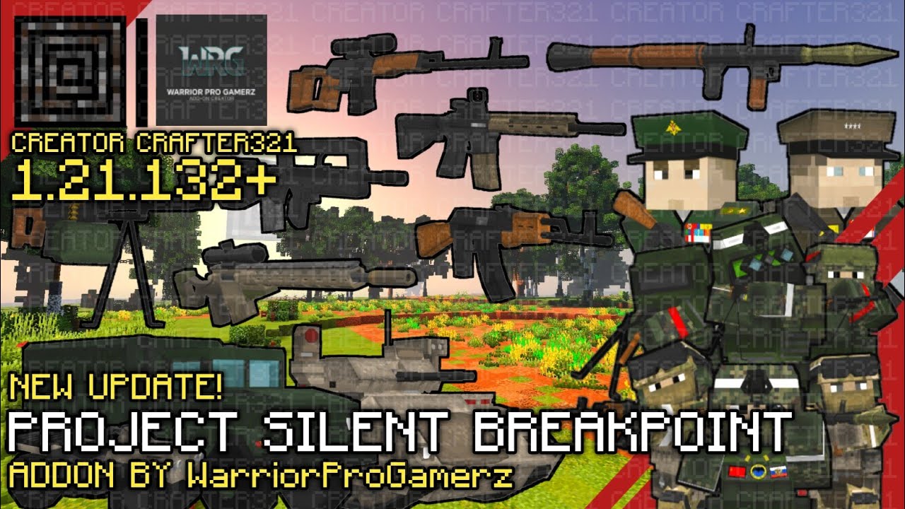Project Silent Breakpoint Addon Showcase in Minecraft PE 1.21.132+ | Creator Crafter321