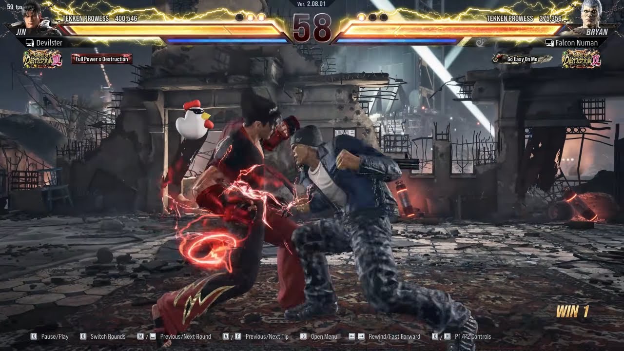 Devilster Jin Fights Falcon Noman Ch Crazy Bryan!