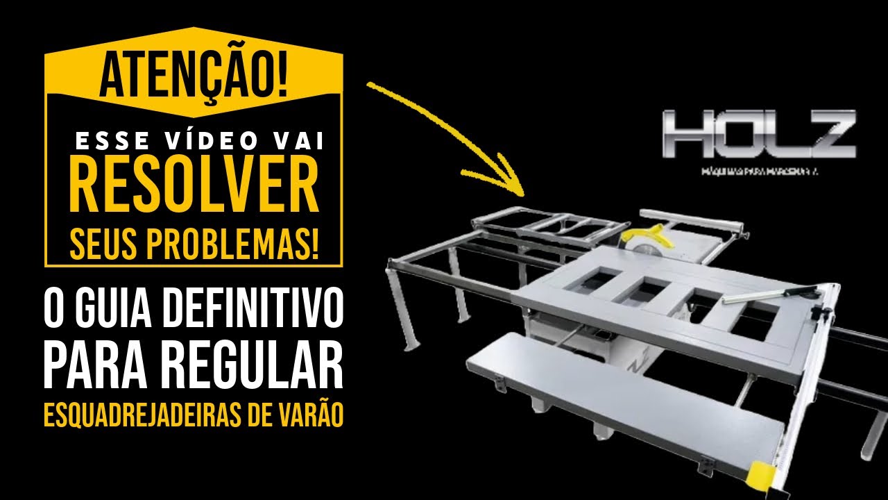REGULAGEM e CALIBRAÇÃO Esquadrejadeira de varão. O GUIA DEFINITIVO para acabarem os problema.