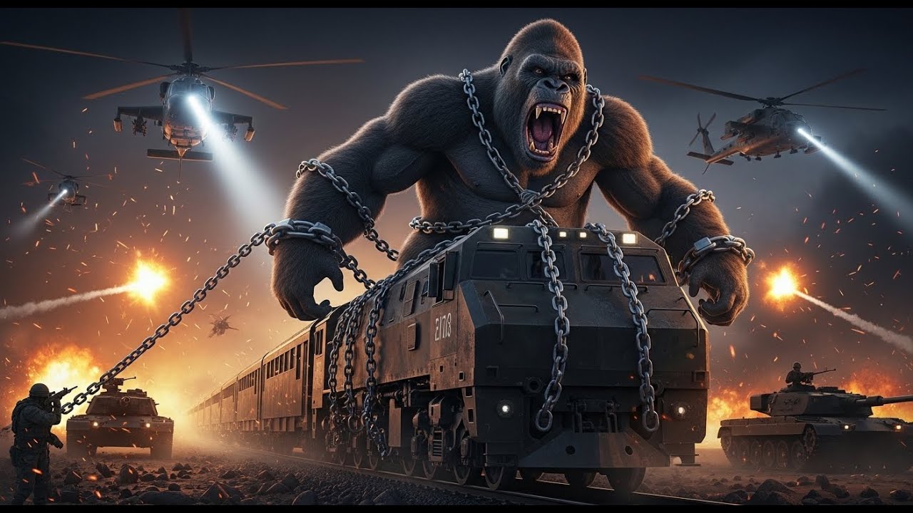 king kong and the gorilla the battle with the military forces epic war