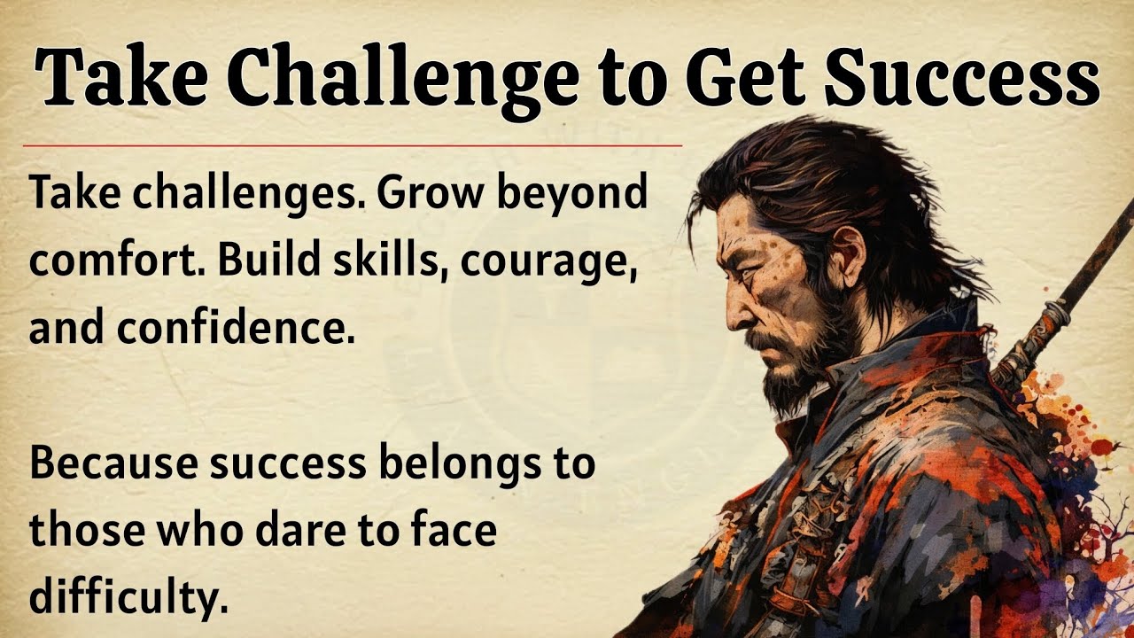 Take Challenge to Get Success | Motivational Video 🔥 | Graded Reader ✅| Improve Your English Fluency