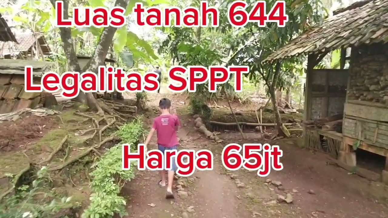 dijual sebidang tanah seluas 644m²