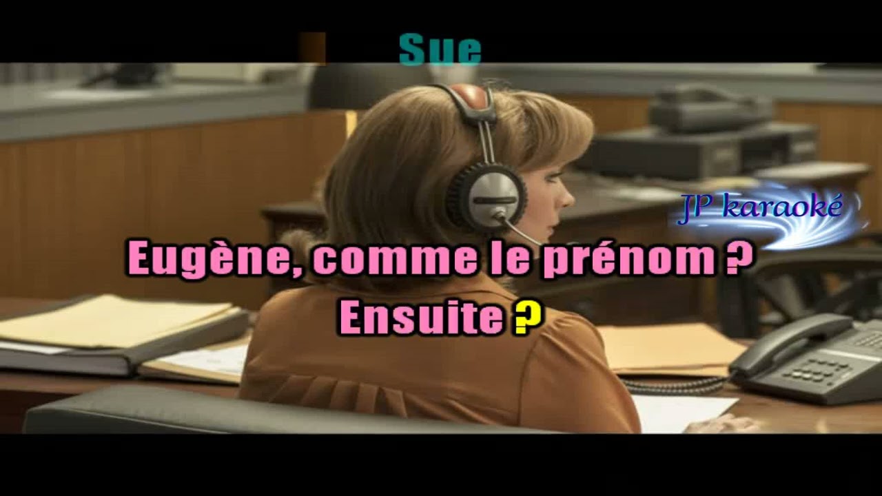 Yves Montand & Simone Signoret - Le Télégramme Sketch. KARAOKE Création JP Karaoké & Framboise