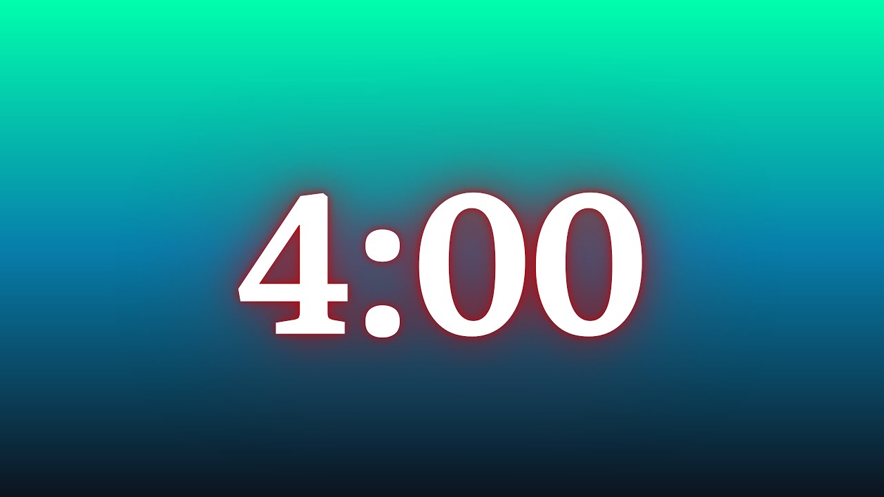 4 Minute Timer
