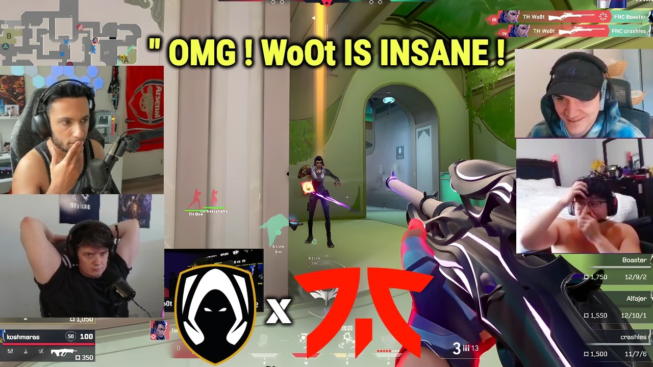 21 Minutes of Streamers React to TH vs FNC INSANE Moments in VCT Stage 2