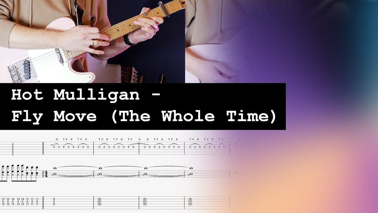 Hot Mulligan -Fly Move (The Whole Time) Guitar Cover with Backing Track