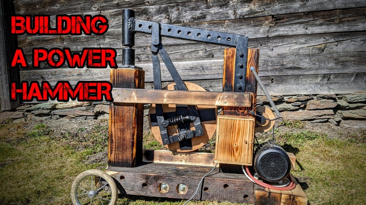 Ich motorisiere meinen Pedal-Schmiedehammer!!! | DIY power hammer! | Subtitled