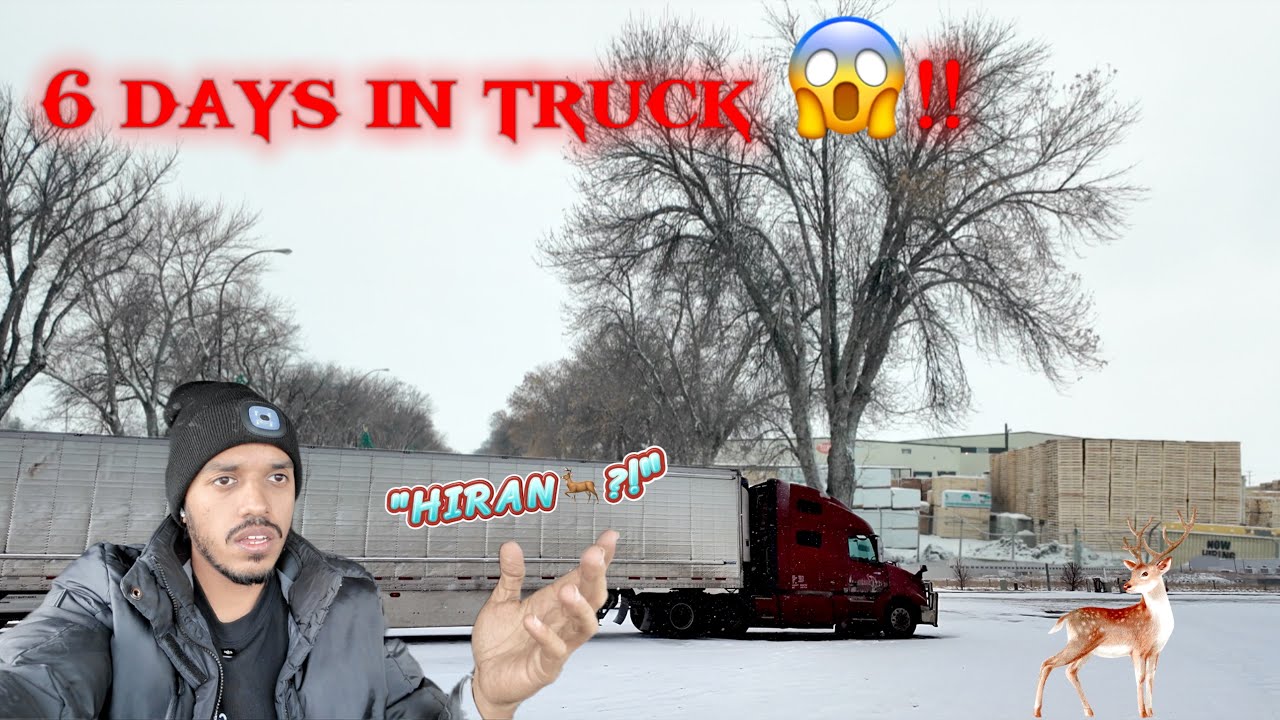 6 Din Truck Mein… Aur Barf Hi Barf ❄️🚛 | Real Truck Life in Canada 🇨🇦 