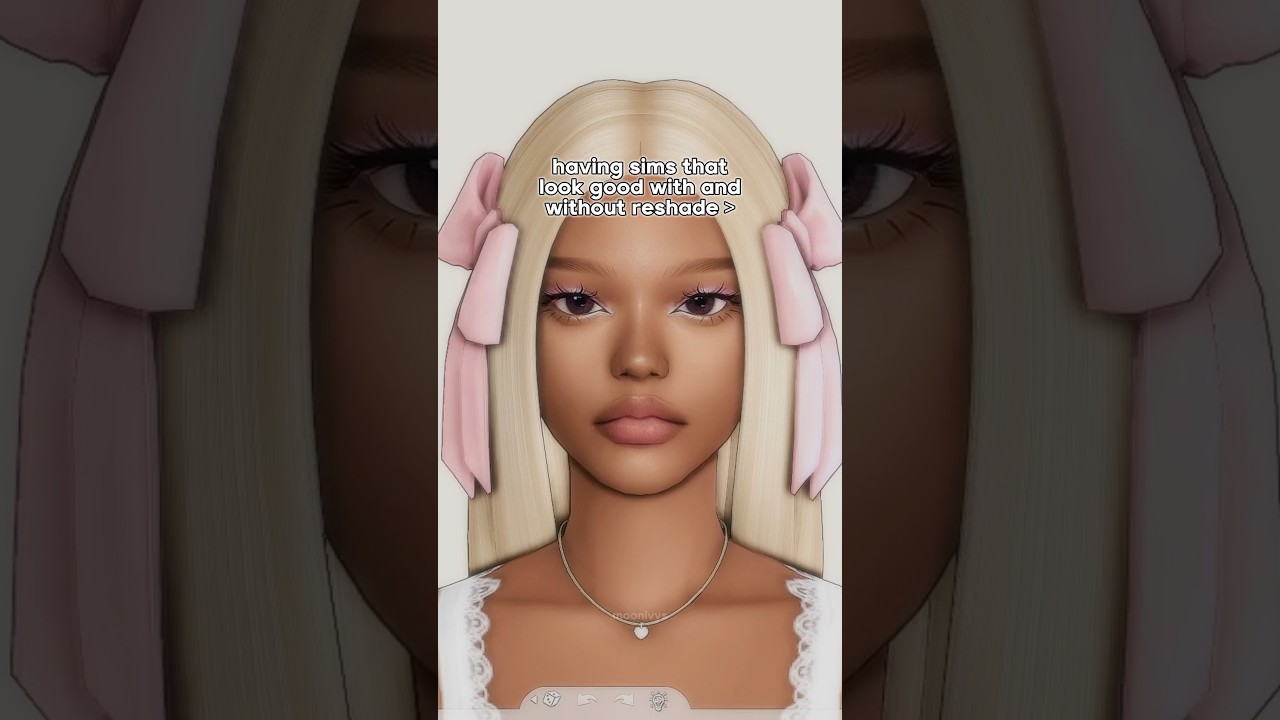 with and without reshade | #sims4 #thesims4 #sims