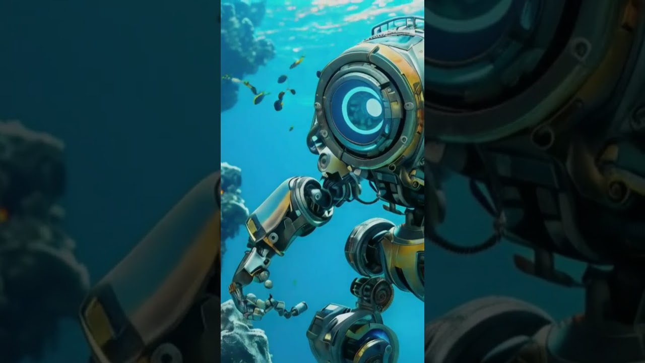 Robot exploring deep sea #robot #sea #deepsea