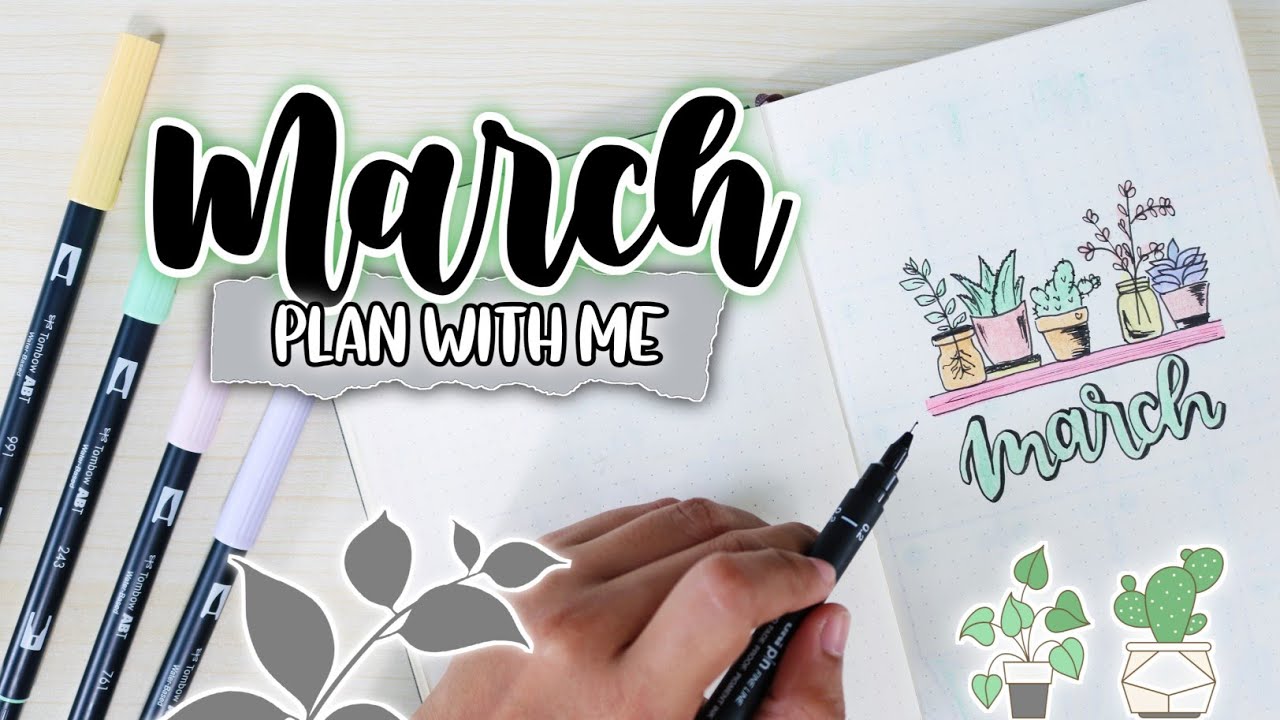 PLAN WITH ME | MARCH 2020 Bullet Journal Setup