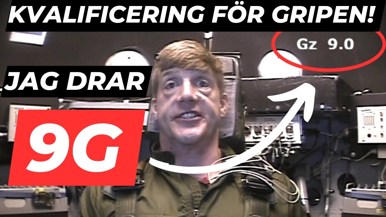9G-kvalificering för att få flyga GRIPEN! Följ med.
