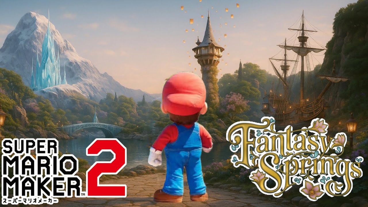マリメでディズニーシーを再現したコースのクオリティがヤバい【マリメ2/マリオメーカー2】
