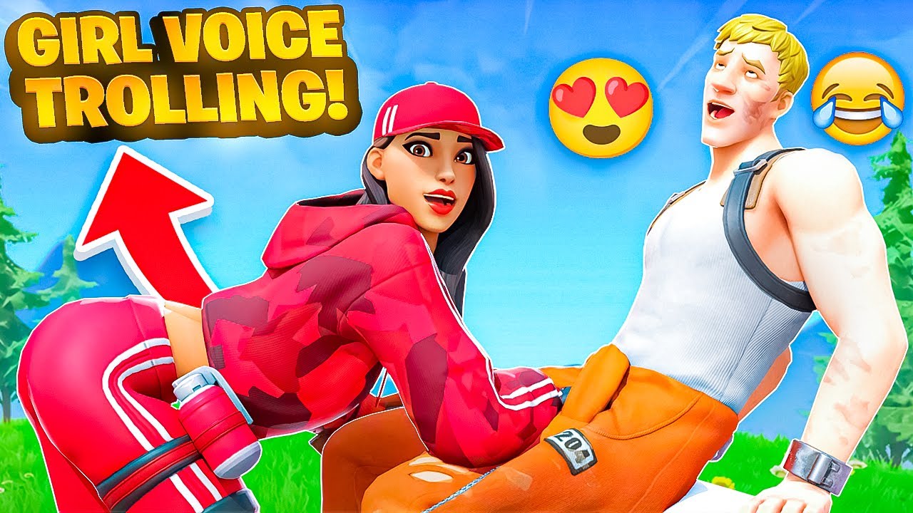 GIRL VOICE TROLLING THIRSTY KIDS 😂 (FORTNITE)