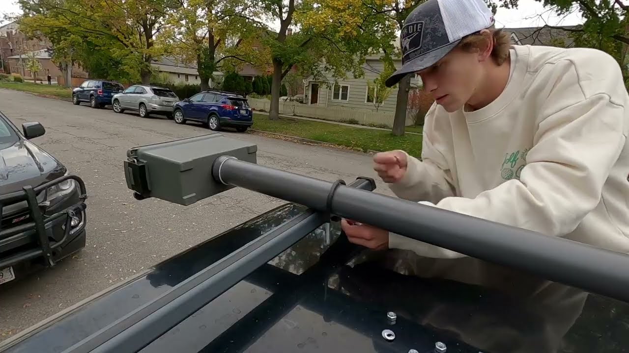 DIY Truck Top Fly Rod Holder
