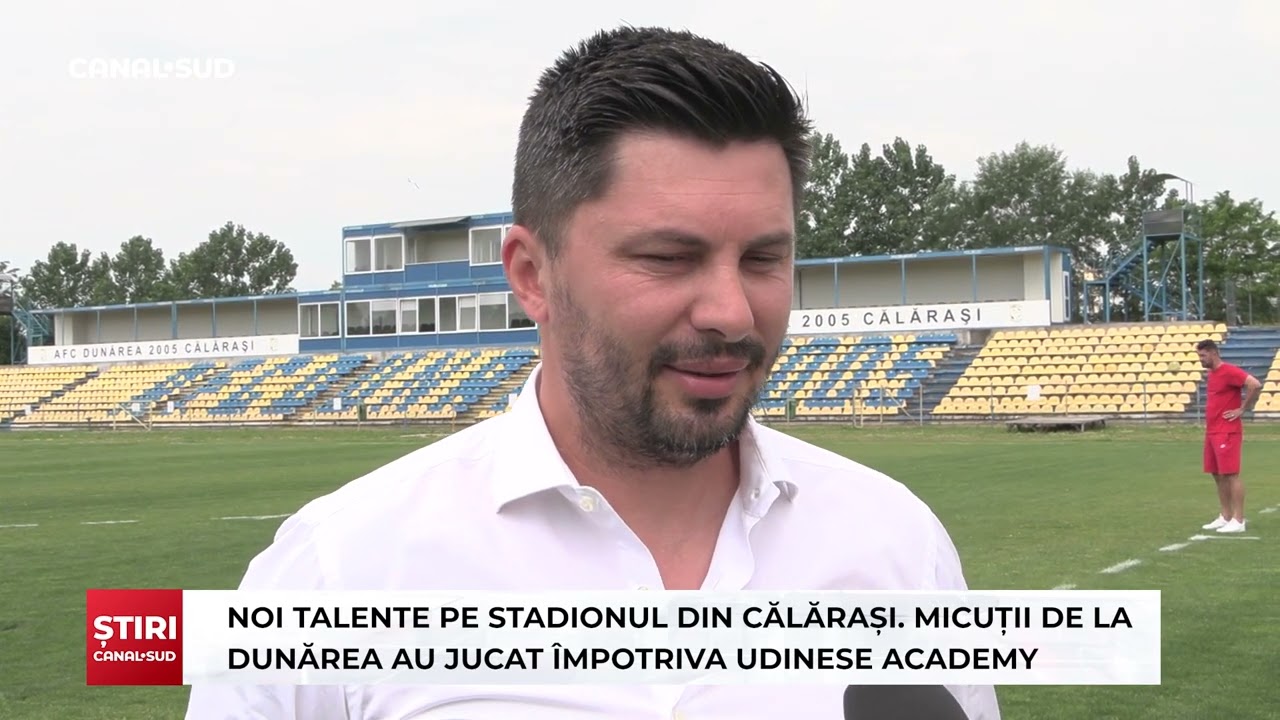 CANAL SUD / NOI TALENTE PE STADIONUL DIN CĂLĂRAȘI. MICUȚII DE LA DUNĂREA AU JUCAT ÎMPOTRIVA UDINESE