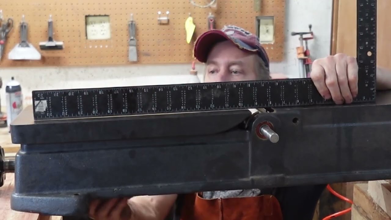 Craftsman Jointer Infeed Table Adjustment for the perfect cut!