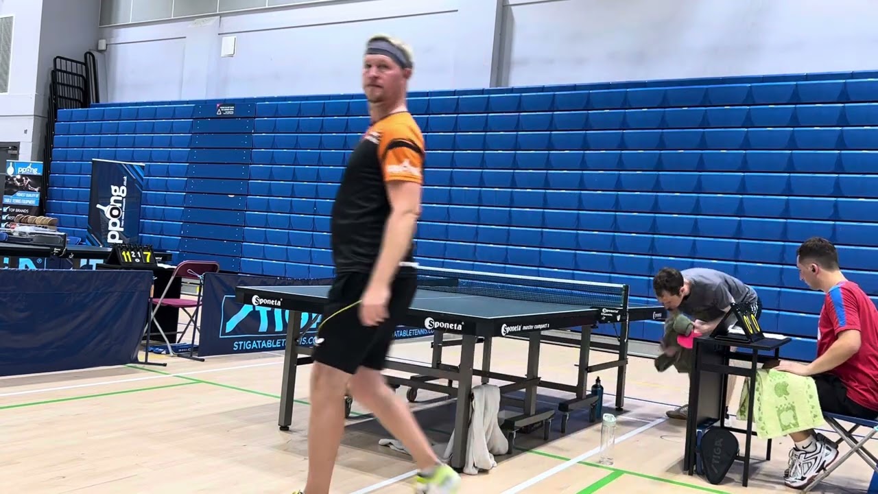 Neil Myatt vs Mark Rhodes (Shorts pips no sponge both sides): Ellesmere Port Cup Band 2 3/9/23