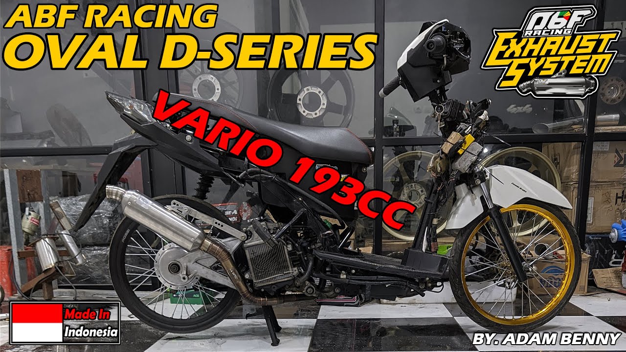 [REVIEW PURE SOUND] Knalpot ABF Racing Oval D-Series Spek UP Vario 125 193cc - By. Adam Benny