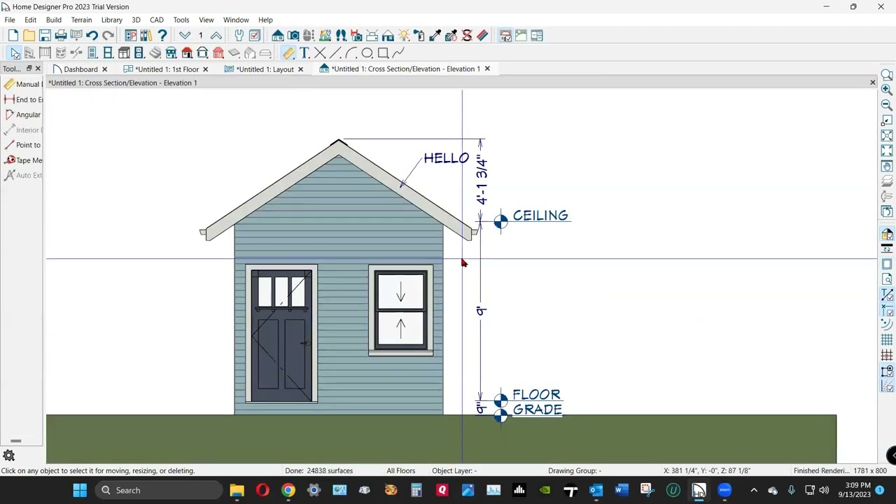 A bit about elevation views and layouts in Home Designer Pro