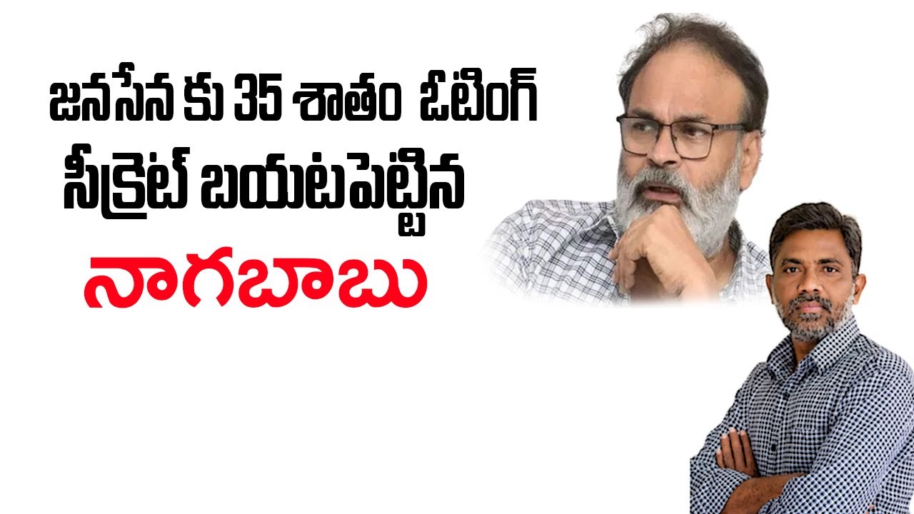 జనసేన కు 35 శాతం ఓటింగ్ | Naga babu Claims 35 percent Vote Share For Janasena | Rajiv erram