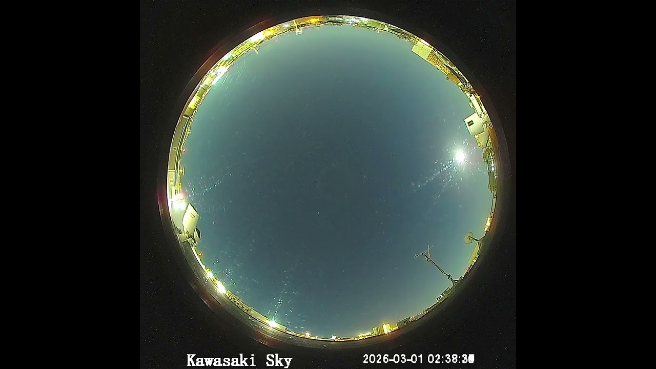 【24時間タイムラプス】2026年2月28日～3月1日　神奈川県川崎市の天気/空模様【24 hour timelapse】