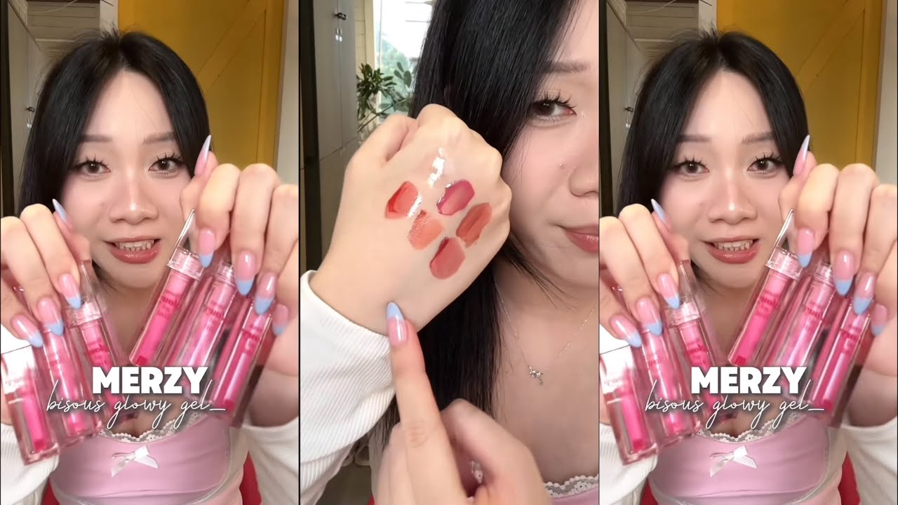 SWATCH SON MERZY BISOUS GLOWY GEL with Xu&acirc;n Nhi