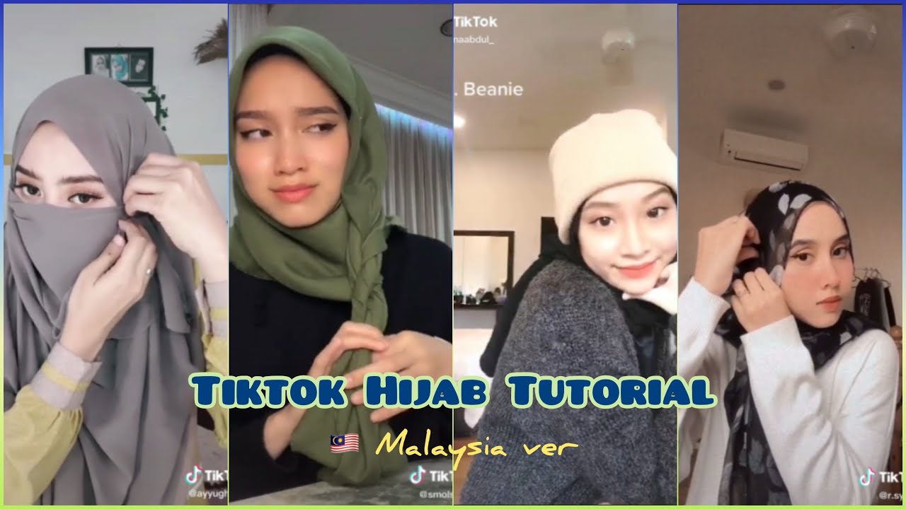 🇲🇾 Tiktok Hijab/Shawl Tutorial for Muslim’s Girl 🧕🏻 ((Malaysia.ver))