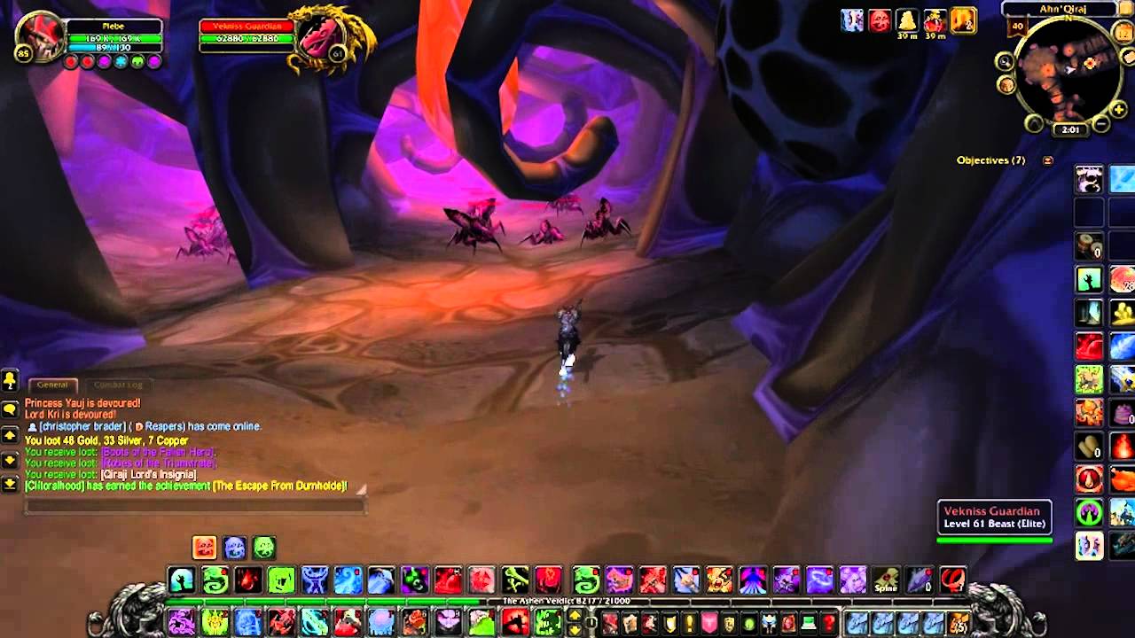 How to Solo AQ40 (The Temple of Ahn'Qiraj) - Speed Run for Gold and Transmogrification Items